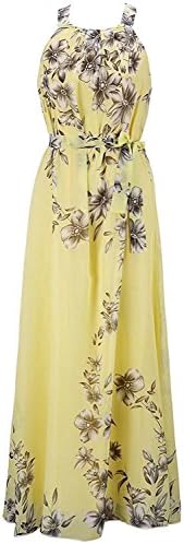 Silk Art Women's Long Bohemia Floral Chiffon Summer Beach Maxi Dress Plus Size