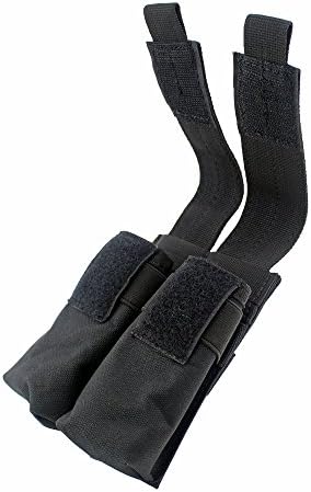 Depring Tactical MOLLE Dual Single Pistol Mag Pouch EDC Universal Outdoor Multi Tools Knives Flashlights Holster Pouch Adjustable Hook Loop Flap Closure