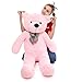 24 inch Big Cute Teddy Bear Plush Animals for Girl Children Girlfriend Valentine's Day White 60cm (Brown)