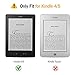 Huasiru PU Leather Case Cover for Amazon Kindle 4 & Kindle 5 Generation (Button Version) Only, Coffee