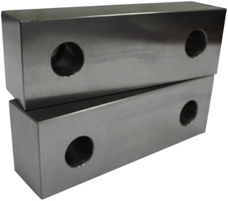 AccuJaws 6AJV6275S 2 Piece Steel Jaws Set for 6" Kurt Style Vises, 6" Length x 3/4" Width x 2" Height