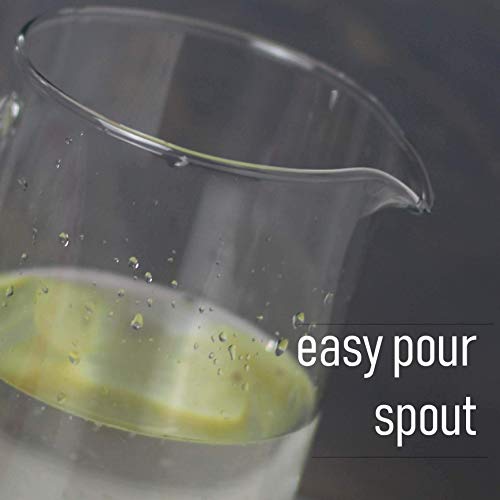 Simax Glassware Clear Glass Pitcher For Cold Beverages, Dishwasher