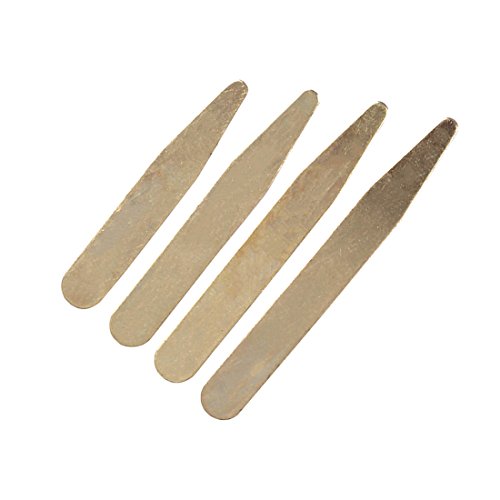 CS3018 Gold Mens Stainless Steel Collar Stays for Shirts - 24pcs By Y&G