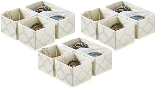 Magenta Magpie SILVER SWAN Premium Organising Boxes/Drawer Dividers Suitable for drawers, shelves and dresser tops. Pack contains 9 boxes (3 of 28 x 14 x 11 cm & 6 of 14 x 14 x 11cm)
