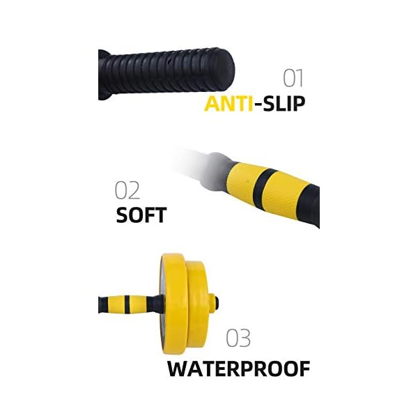 Nice C Weights, Dumbbell Set, Kettlebells, Adjustable Dumbbells, Barbell Weight Set, 20-40-50-70LB 3-in-1 set, Non-Slip, All-purpose - Image 5