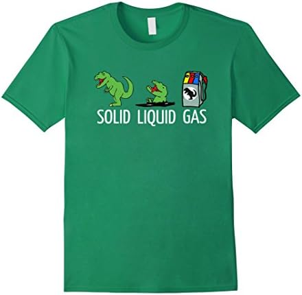Mens Dinosaur Evolution Solid Liquid Gas Funny T Shirt XL Kelly Green