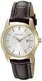 Bulova Women's 97M114 Analog Display Quartz Brown Watch
