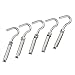 Pack of 5 M6 304 Stainless Steel Expansion Screw Open Cup Hook Archor Bolts