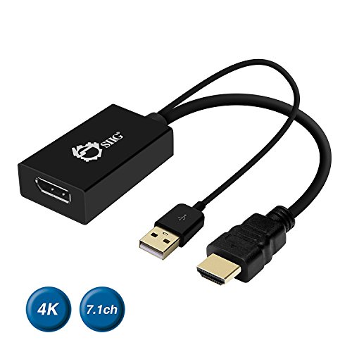 SIIG 4Kx2K HDMI to DisplayPort Converter Adapter for HDMI Equipped