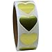 Hybsk 1000pcs Gold Heart Stickers 30mm Love Labels for Crafting Scrapbooking (Gold)