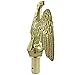 Green Grove Products Metal Gold Flagpole Eagle top, Aluminum, Flag Pole Ornament, 7-inch Wingspan