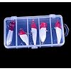 Laimeng5PCS-Plastic-Fishing-Lures-Hard-Bait-Minnow-Pencil-Crank-Popper-with-Tackle-Box