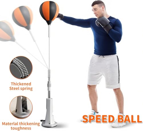 ALISMAEEL Boxing Reaction Ball - Boxing Speed ​​Reflection Bag to Improve Attention, Reaction Time, Agility and Hand-Eye Coordination