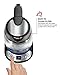 Electric Glass Digital Tea Kettle with FREE Tea Infuser, Built-In Precision Temperature Control Panel Base & Keep Warm Function, 1.7 Liter/1.8 Quart - RJ11-17-GP-RO
