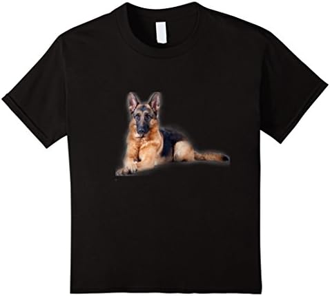 Kids German Shepherd Love Tshirt 8 Black