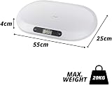 Marco Paul 20kg Digital Baby Scale for Infants & Pets - White view 2
