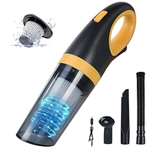 URAQT Handstofzuiger, 120W Auto Stofzuiger, 8500PA Krachtige Stofzuigers, Draadloze Stofzuiger Draagbare met USB…