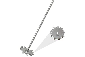 YUCHENGTECH Dispersing Disc Dispersion Impeller Dispersing Machine Blade Paddle Impeller Stainless Steel 8cm Disc with 8X300mm Rod (3.15″disc with 0.31″X11.8″Rod)