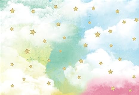 Amazon Com Yeele 5x3ft Golden Stars Backdrop Soft Pastel