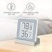 Homidy Digital Hygrometer Indoor Thermometer, Xiaomi Mijia 360°HD E-Ink Screen Room Humidity Guge Swiss Sensirion Industrial Grade High Accuracy Temperature Humidity Meter (Fashion White-2 Pack)