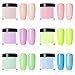 NICOLE DIARY Dipping Nail Powder Acrylic Nail Powder Without Lamp Cure Fruity Series Nail Art Decoration 6 Boxes 10ml (6 Colors)