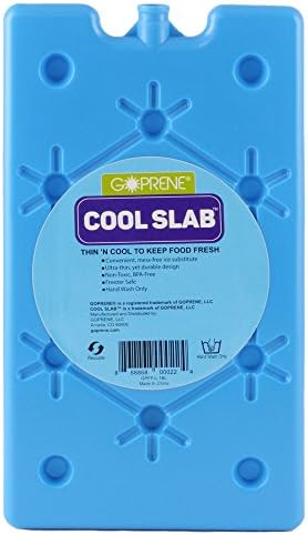 Large Extra-Slim Freezer Packs Ice Pack for Lunch Box - Cool Slab by GOPRENE - (Single)