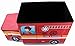 Clever Creations Fire Truck Collapsible Storage Organizer Storage Box Folding Storage Ottoman for Your Bedroom | Perfect Size Storage Chest for Books, Shoes & Games