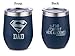 Super Dad Funny Mug -If Dad Can't Fix It We're All Screwed -Double Engraving -12 oz Wine Tumbler -Gifts for Dad from Daughter, Son -Father's Day Gifts -Men, Husband Birthday Gifts (Super Dad - Navy)