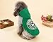 FitPetX Small-size Terriers Lovely Pets Clothes with a Hat Clothes(Green,L)
