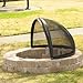 Hampton's Buzaar 40 Inch Fire Pit Easy Access Spark Screen