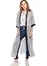 MissShorthair Womens Chiffon Kimono Cardigans Long Blouse Sheer Cover Ups