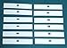 12 ea VERTICAL BLIND INSERTS for Top Pocket on FABRIC VANES with Weights & Chain