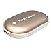 Fourheart Rechargeable/Reusable Hand Warmers, 5200mAh USB Electric Hand Warmer Pocket Hand Warmers/Portable Battery Charger, Best Gift for Women and Men in Cold Winter