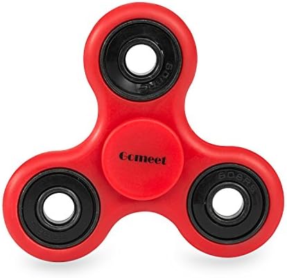 Gomeet(TM) Fidget Spinner Bearing Toy, Stress Reducer for ADHD EDC Hand Killing Time，High Speed Over 3 Minutes Spins. (Red)
