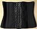 ANGOOL Women's Latex Waist Trainer Shapewear Workout Waist Cincher for Weight Loss Black(9 Steel Bones) Large(Fits 28-30 Inch Waistline)