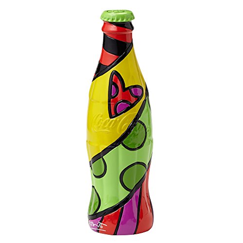 Enesco Coke by Romero Britto Coke Bottle Green Cap Figurine, 6.5-Inch