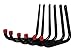 Tetra-Teknica UH01-6P Heavy Duty Garage Storage Utility Hooks, Large Size, Color Black, 6 per Pack