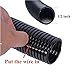 Cacovedo Dog Cat Cord Protector - 30 ft Chew Proof Cord Protector Electric Wires Covers Protect Wires from Chewing Through Safe Around Rabbits, Cats and Other Pets- Outside Diameter 15.8mm