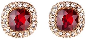 Jones New York Gold Ruby Red Clear Crystal Rhinestones Birthstones Stud Earrings Jones New York Gold Ruby Red Clear Crystal Rhinestones Birthstones Stud Earrings