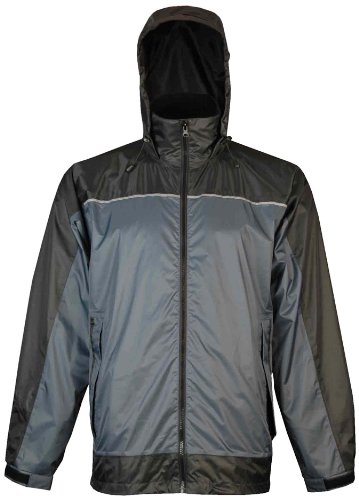 Viking Men s Windigo Waterproof Packable Rain Jacket, Steel Blue/Charcoal, XXX-Large