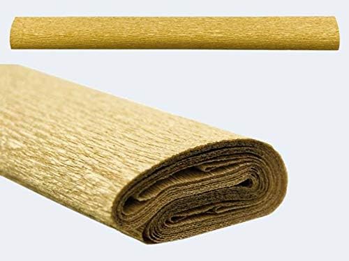 HEYDA Krepppapier Gold - 10 Rollen 50x250cm