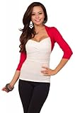 Womens Soft Knit Lightweight Solid 3/4 Sleeve Cropped Bolero Cardigan Shrug Top
