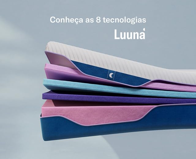 Colchão Queen Luuna Original Macio 26cm, bloqueio de movimento, 10 Anos