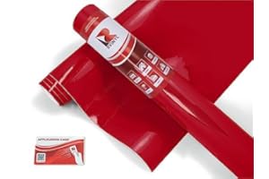 RVINYL Avery Dennison SW900 436-O Gloss Carmine Red Supreme Wrapping Film Vinyl Vehicle Car Wrap Sheet Roll - (12" x 60" w/Application Card)