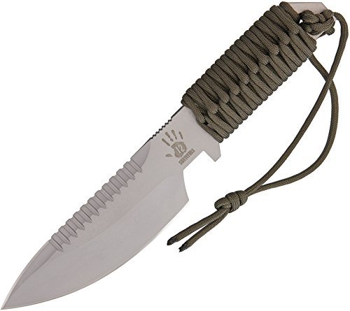 12 Survivors Hunting Knife, Silver/Green (Certified Refurbished)