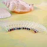 16Pcs Clear Labret Chin Tragus Lip Bars Rings Gem Navel Buckle Body Piercing