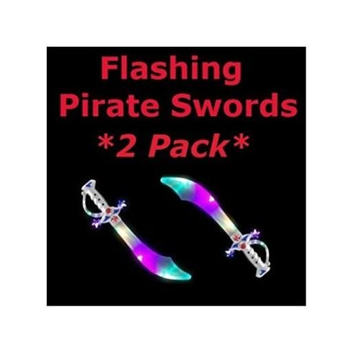Flashing LED Buccaneer Pirate Sword *2pack*