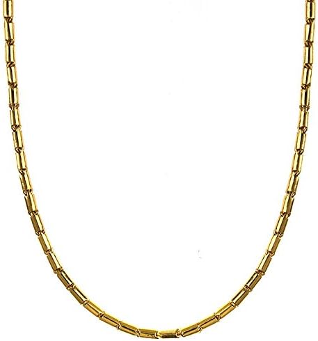 24k Yellow Gold 3.2mm Baht Solid Link Chain Necklace/Bracelet