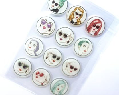 Chic Lady Head Portrait Series Clear Rubber Stamp For DIY Scrapbooking