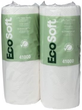 Wausau Paper - EcoSoft Household Roll Towels, White, 11 x 9, 90/Roll, 30 Rolls/Case (330 Rolls)